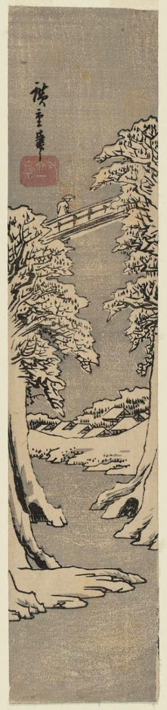 utagawa-hiroshige-affenbruecke-im-winter